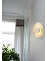 Searchlight® I LED Аплик Cleo, античен месинг с кехлибарено стъкло I 1 x LED - 32210AM - 5