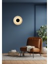 Searchlight® I LED Аплик Cleo, матово черно метално покритие с прозрачно стъкло I 1 x LED - 32210CL - 5
