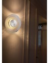 Searchlight® I LED Аплик Cleo, сатен никел метал и сиво стъкло I 1 x LED - 32210GY - 5