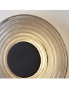 Searchlight® I LED Аплик Cleo, матово черен метал и опушено стъкло I 1 x LED - 32210SM - 3
