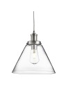 Searchlight® I Пендел Pyramid - хромиран метал и стъкло I 1 x E27 - 3228CC