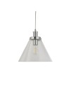 Searchlight® I Пендел Pyramid - хромиран метал и стъкло I 1 x E27 - 3228CC - 2