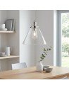 Searchlight® I Пендел Pyramid - хромиран метал и стъкло I 1 x E27 - 3228CC - 5