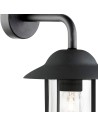 Searchlight® I Външен аплик Toronto - черен метал и прозрачно стъкло I 1 x E27 - 3291BK - 3