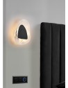 Searchlight® I LED Аплик Destiny, матово черно метално стъкло I 1 x LED - 32983BK - 5