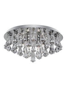 Searchlight® I Плафон Hanna - хромиран метал и прозрачен кристал I 8 x G9 - 3308-8CC - Цена | LEDs4economy 2