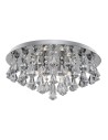 Searchlight® I Плафон Hanna - хромиран метал и прозрачен кристал I 8 x G9 - 3308-8CC - 2