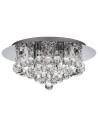 Searchlight® I Плафон Hanna - хромиран метал и прозрачен кристал I 4 x G9 - 3404-4CC - 2