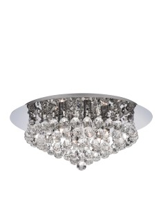 Searchlight® I Плафон Hanna - Хромиран метал и Прозрачен кристал I 6 x G9 - 3406-6CC - Цена | LEDs4economy