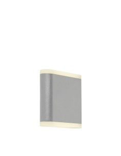 Searchlight® I Външен аплик Stratford - сив метал и бял поликарбонат I 2 x LED - 3486GY - Цена | LEDs4economy