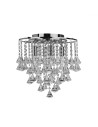 Searchlight® I Dorchester плафон - Хромиран метал и Прозрачен кристал I 4 x E14 - 3494-4CC - 2