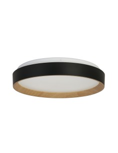 Searchlight® I Sorrento LED плафон Black с дървен трансфер I 1 x LED - 35510-380 - Цена | LEDs4economy 2