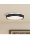 Searchlight® I Sorrento LED плафон Black с дървен трансфер I 1 x LED - 35510-380 - 5