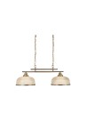 Searchlight® I Пендел Bistro II - античен месинг и стъкло в стил холофан I 2 x E27 - 3592-2AB