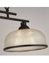 Searchlight® I Пендел Highworth - черен метал и стъкло в стил холофан I 3 x E27 - 3593-3BK - 3