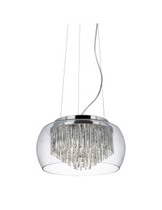 Searchlight® I Пендел Curva - хромиран метал и кристално стъкло I 4 x G9 - 3624-4CC - Цена | LEDs4economy