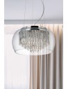 Searchlight® I Пендел Curva - хромиран метал и кристално стъкло I 4 x G9 - 3624-4CC - 5