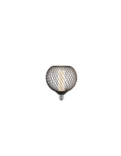 Searchlight® I Декоративна крушка RN метална клетка RN-BMC125152T черен цвят 4.5W димируема I 1 x E27 - 36604BK - Цена | LEDs4ec