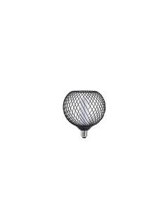 Searchlight® I Декоративна крушка RN метална клетка RN-BMC125152T черен цвят 4.5W димируема I 1 x E27 - 36604BK - Цена | LEDs4ec 2