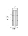 Searchlight® I Външен аплик Detroit Up/Down, черен метал I 2 x GU10 - 37738BK - 4