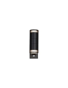 Searchlight® I Външен аплик Detroit Up/Down с PIR, черен метал I 2 x GU10 - 37739BK-PIR - Цена | LEDs4economy