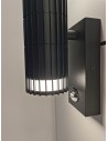 Searchlight® I Външен аплик Detroit Up/Down с PIR, черен метал I 2 x GU10 - 37739BK-PIR - 3