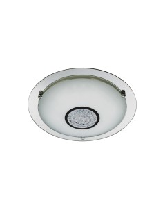 Searchlight® I Portland LED плафон - хром, огледало, бял стъклен абажур, IP44 I 1 x LED - 3883-41 - Цена | LEDs4economy 2