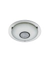 Searchlight® I Portland LED плафон - хром, огледало, бял стъклен абажур, IP44 I 1 x LED - 3883-41 - 2