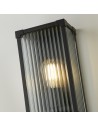 Searchlight® I Външен Аплик Cincinnati, алуминий, прозрачно оребрено стъкло I 1 x E27 - 39340BK - 3