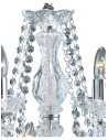 Searchlight® I Полилей Marie Therese - хромиран метал и прозрачен акрил I 12 x E14 - 399-12 - 3