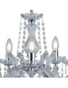 Searchlight® I Пендел Marie Therese - хромиран метал и прозрачен акрил I 5 x E14 - 399-5 - 3