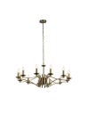 Searchlight® I Пендел Ascot - Античен месинг I 12 x E14 - 41312-12AB