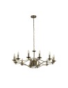 Searchlight® I Пендел Ascot - Античен месинг I 12 x E14 - 41312-12AB - 2