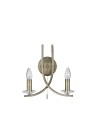 Searchlight® I Аплик Ascona - Античен месинг, метал и стъкло I 2 x E14 - 4162-2AB