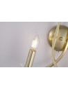 Searchlight® I Аплик Ascona, сатениран месинг, метал и стъкло I 2 x E14 - 4162-2SB - 3