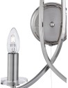 Searchlight® I Аплик Ascona - аплици в сатенено сребристо и прозрачно стъкло I 2 x E14 - 4162-2SS - 3