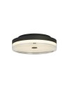 Searchlight® I Cyprus LED Плафон дизайн, черен метал и прозрачен акрил I 1 x LED - 42651-30BK