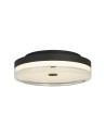 Searchlight® I Cyprus LED Плафон дизайн, черен метал и прозрачен акрил I 1 x LED - 42651-40BK