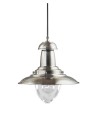 Searchlight® I Пендел Fisherman - Сатенено сребърен метал и стъкло I 1 x E27 - 4301SS