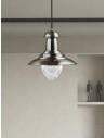 Searchlight® I Пендел Fisherman - Сатенено сребърен метал и стъкло I 1 x E27 - 4301SS - 5