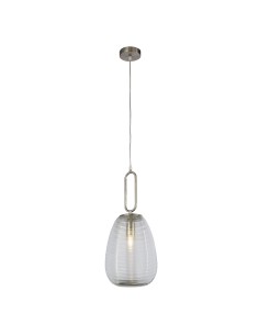 Searchlight® I Пендел Elixir - сатениран никел и оребрено стъкло I 1 x E27 - 43581-1SN - Цена | LEDs4economy