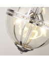 Searchlight® I Пендел Coronet - хромиран метал и стъкло I 3 x E14 - 44213-3CC - 3