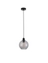Searchlight® I Пендел Radiance, черен метал и опушено стъкло I 1 x E27 - 44520SM - 2