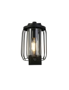 Searchlight® I Аплик Reed с PIR, черен метал и PC абажур I x E27 - 44610BK-PIR - Цена | LEDs4economy