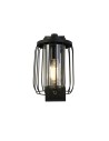 Searchlight® I Аплик Reed с PIR, черен метал и PC абажур I x E27 - 44610BK-PIR