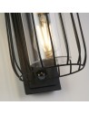 Searchlight® I Аплик Reed с PIR, черен метал и PC абажур I x E27 - 44610BK-PIR - 3