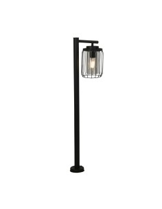 Searchlight® I Градински стълб Reed, черен метал и PC абажур I 1 x E27 - 44611BK - Цена | LEDs4economy