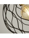 Searchlight® I Пендел Finesse - черно-златист метал I 1 x E27 - 4511-1BK - 3
