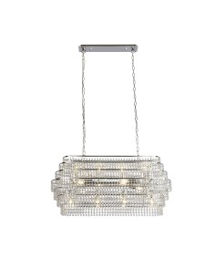 Searchlight® I Полилей Rene - хром и кристал I 12 x E14 - 4512-12CC - Цена | LEDs4economy