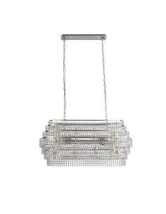 Searchlight® I Полилей Rene - хром и кристал I 12 x E14 - 4512-12CC - Цена | LEDs4economy 2